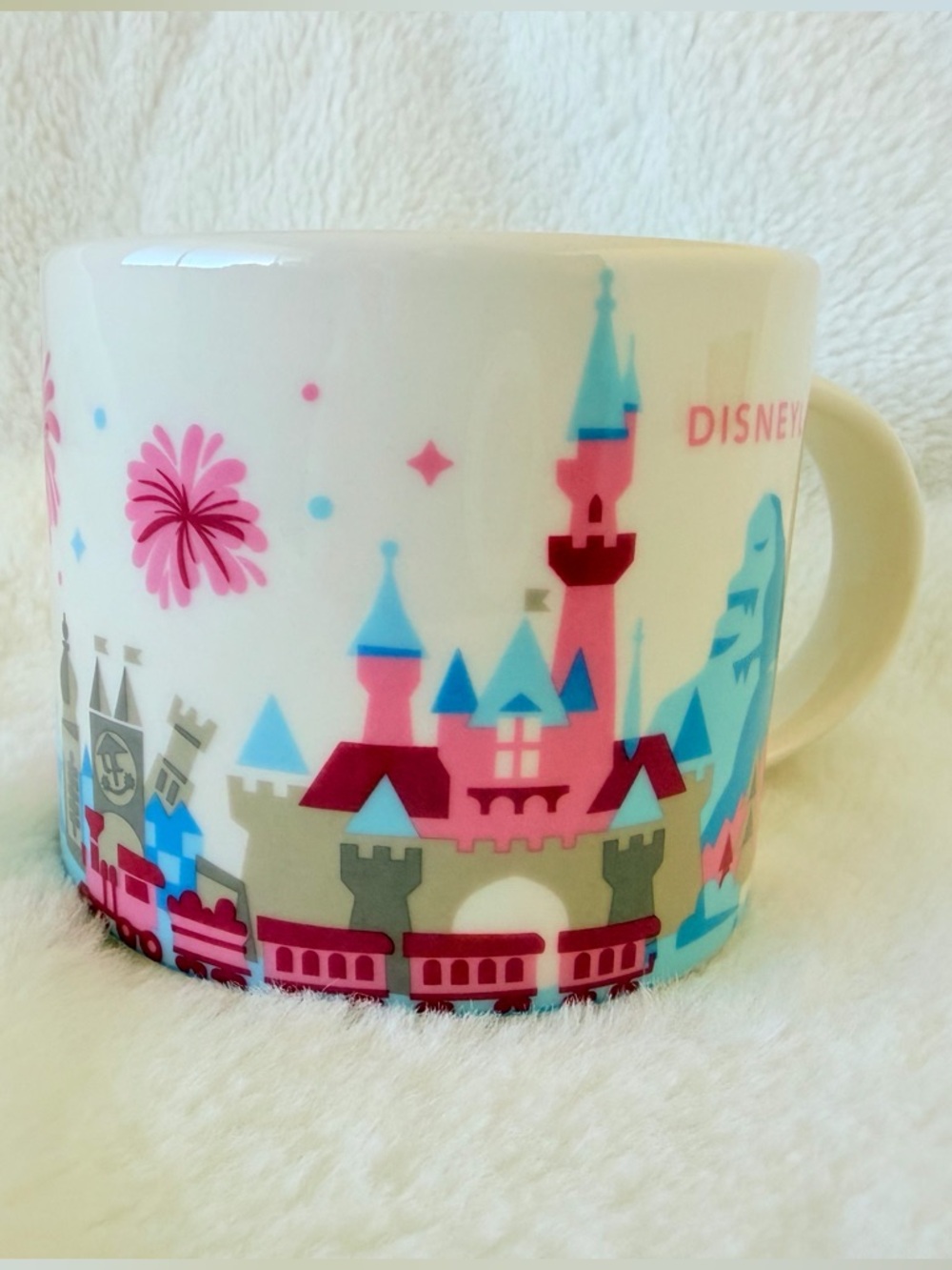 Starbucks 'You Are Here' Disneyland Mug - Fantasyland - Castle Train Matterhorn - Picture 5 of 8